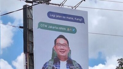 Ridwan Kamil Viral di Billboard Jakarta, Ingin Nyagub?
