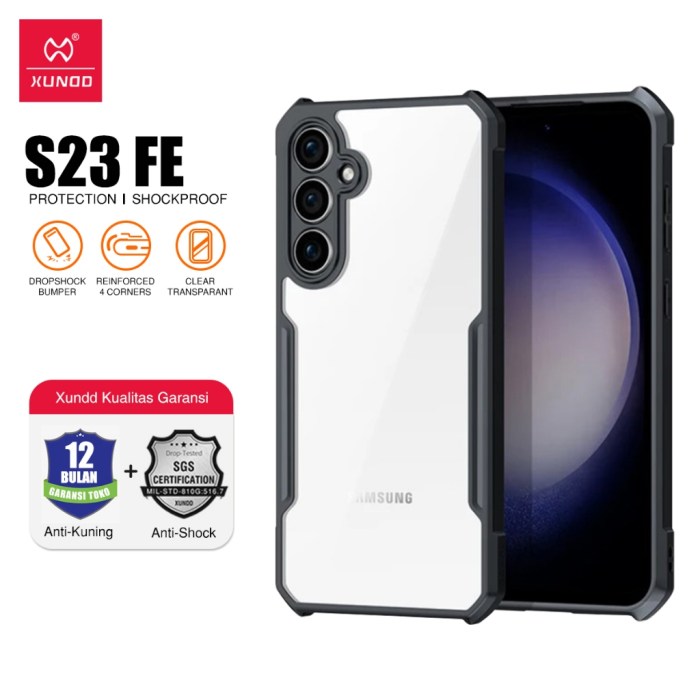 Harga casing pelindung Samsung Galaxy S23 FE yang direkomendasikan