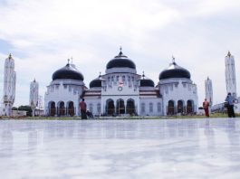 Masjid baiturrahman raya mesjid aceh islam terindah pilar mosque penerapan bangunan damai tanah surau ikon pasai banda sejarah syariat kerajaan