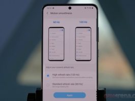 Refresh rate Samsung S24 Plus