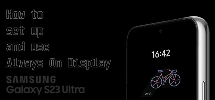 Samsung galaxy s23 fe always on display