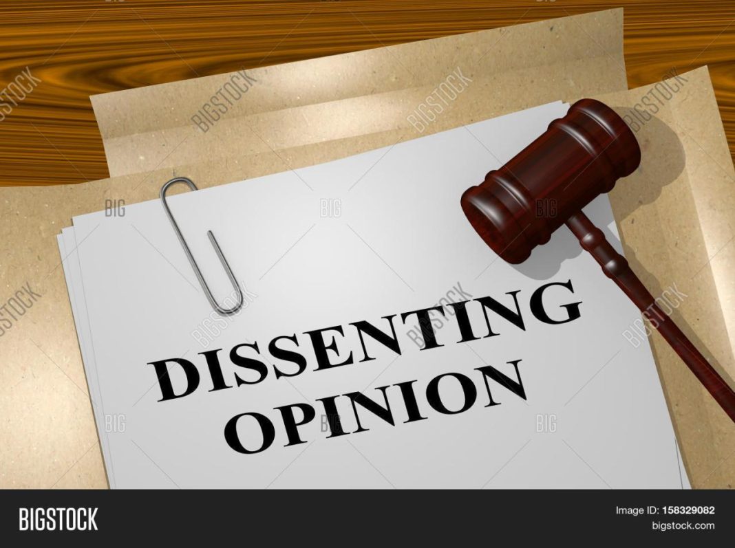 Dissenting Opinion