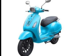 Motor listrik warna biru