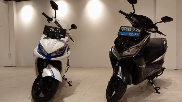 Motor listrik yang menggunakan baterai swap