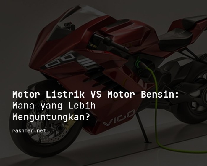 Motor listrik vs motor bensin
