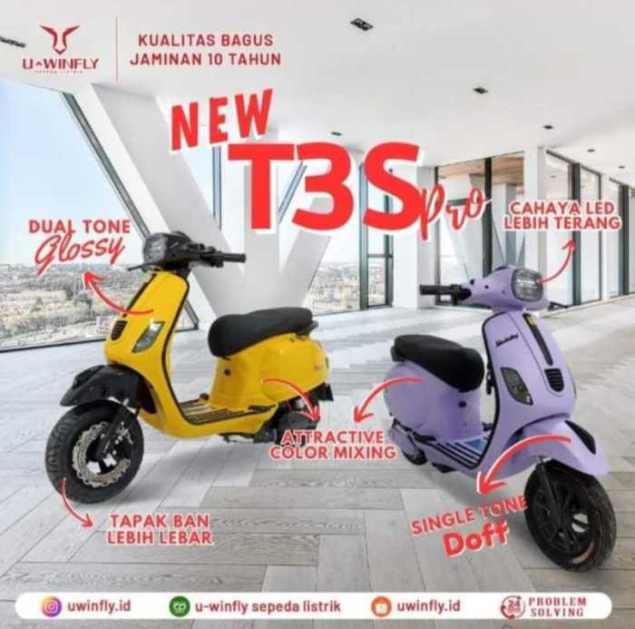 Motor listrik uwinfly t3s